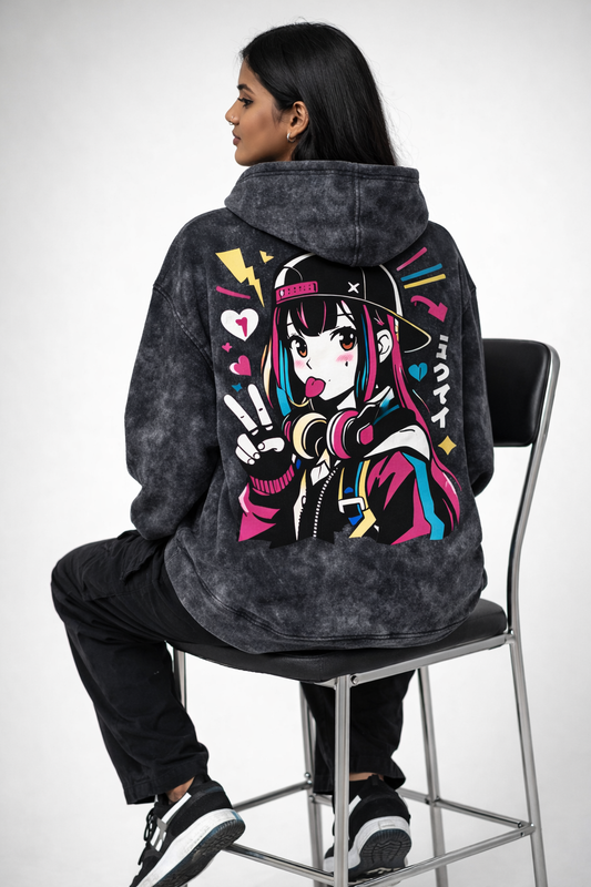 Beauty Squad Acid Washed Hoodie