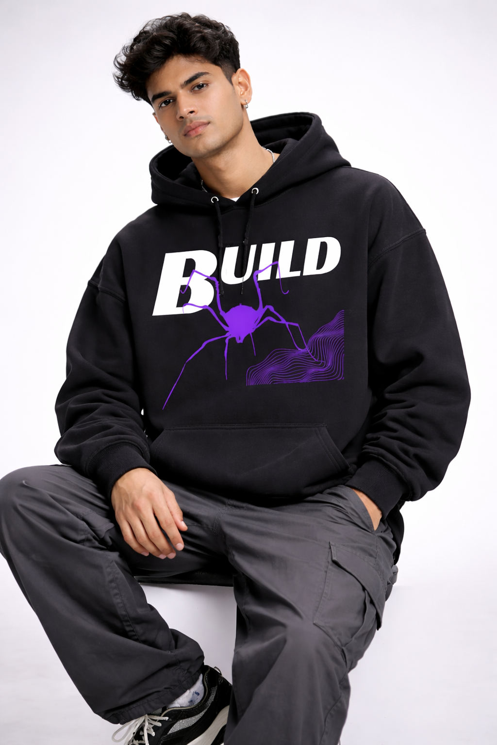 Spider Build Oversized Hoodie
