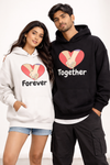 Forever Together Couple Oversized Hoodie