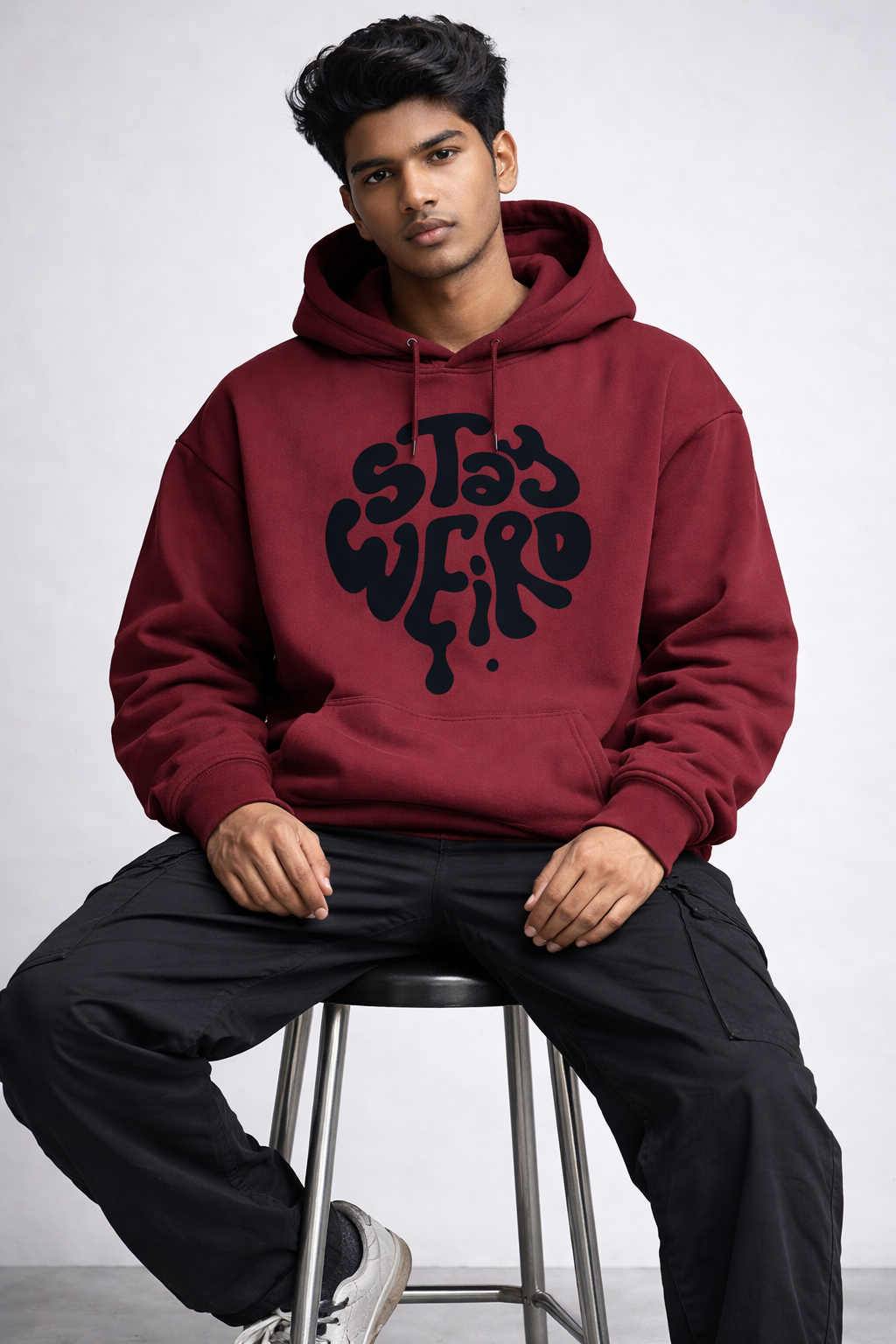 Stay Weird M Oversized Hoodie