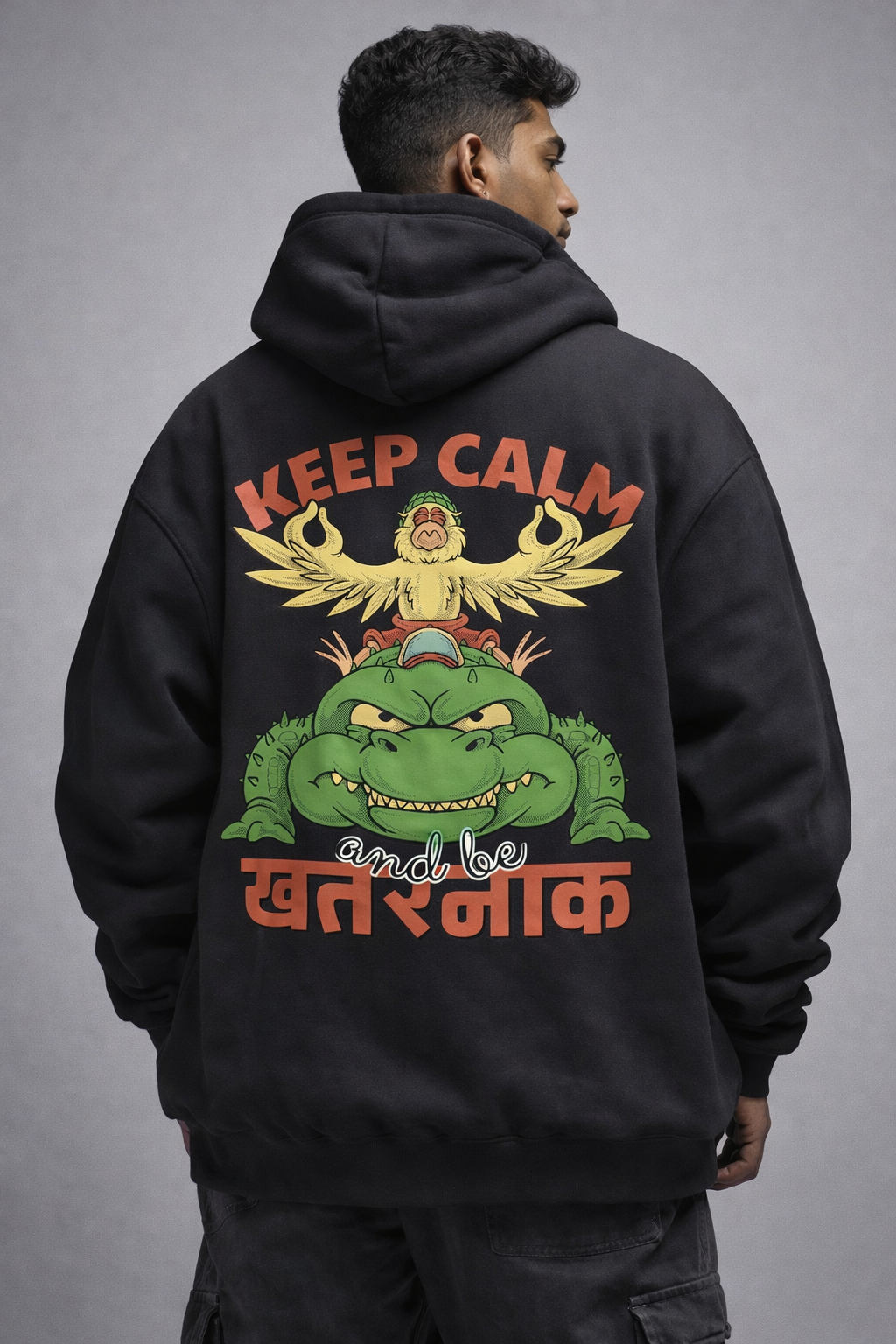 Keep Clam Khatarnak Oversized Hoodie
