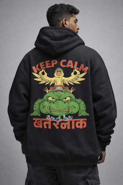 Keep Clam Khatarnak Oversized Hoodie