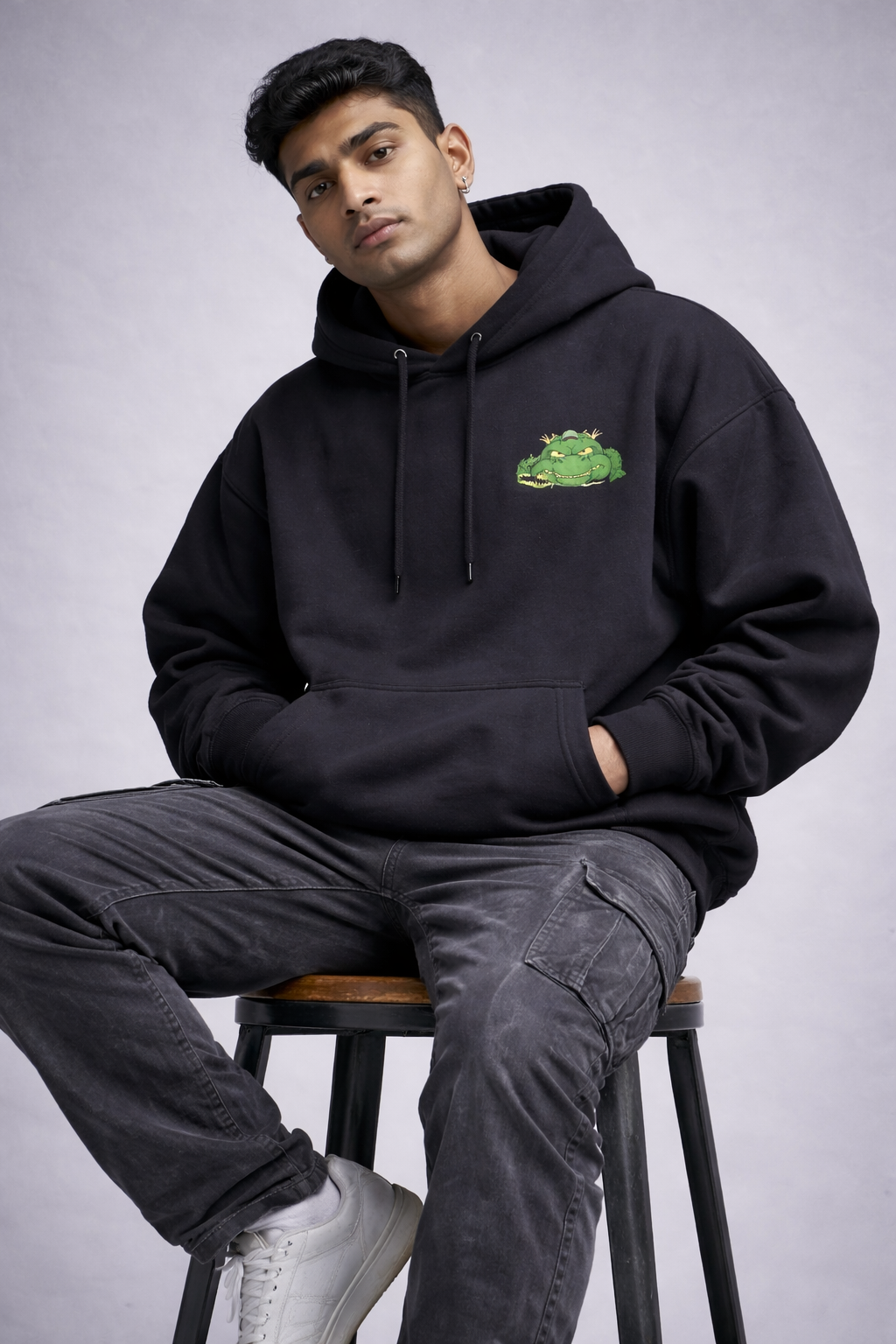 Keep Clam Khatarnak Oversized Hoodie