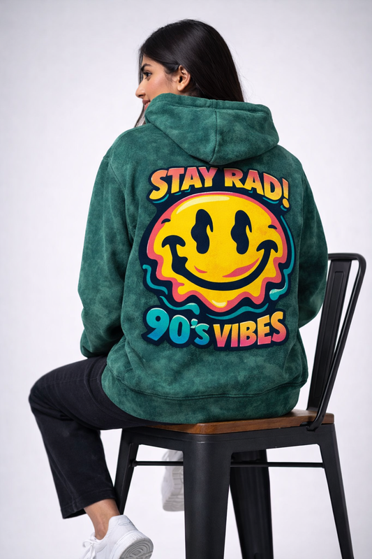 Stay Rad Acid Washed Hoodie