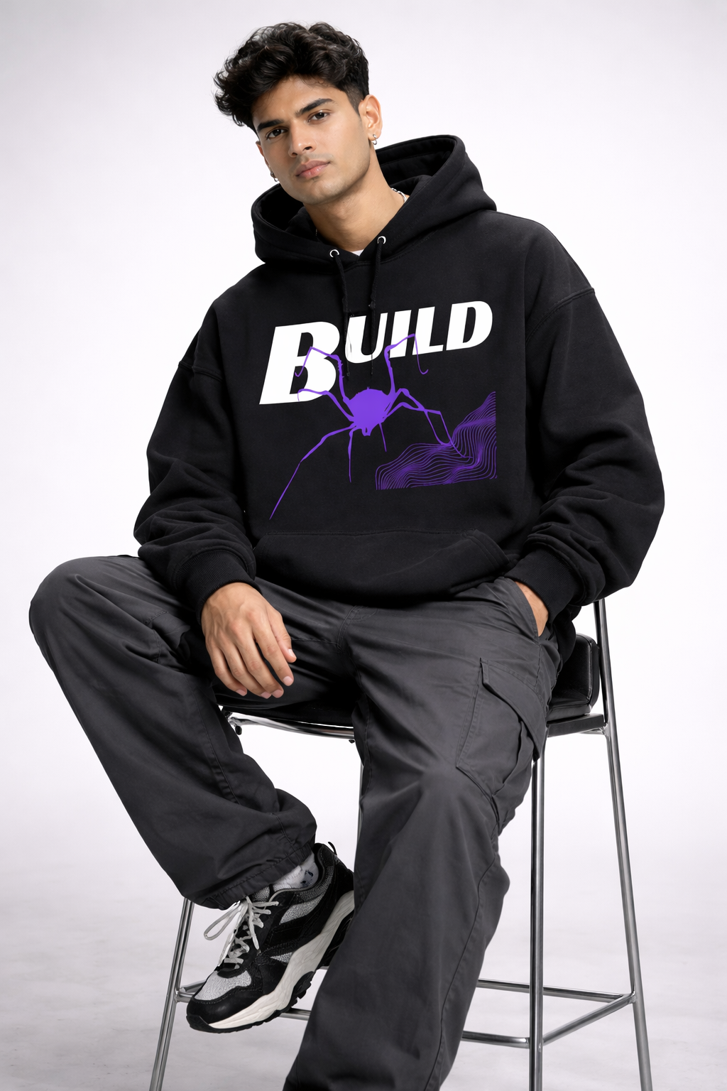 Spider Build Oversized Hoodie