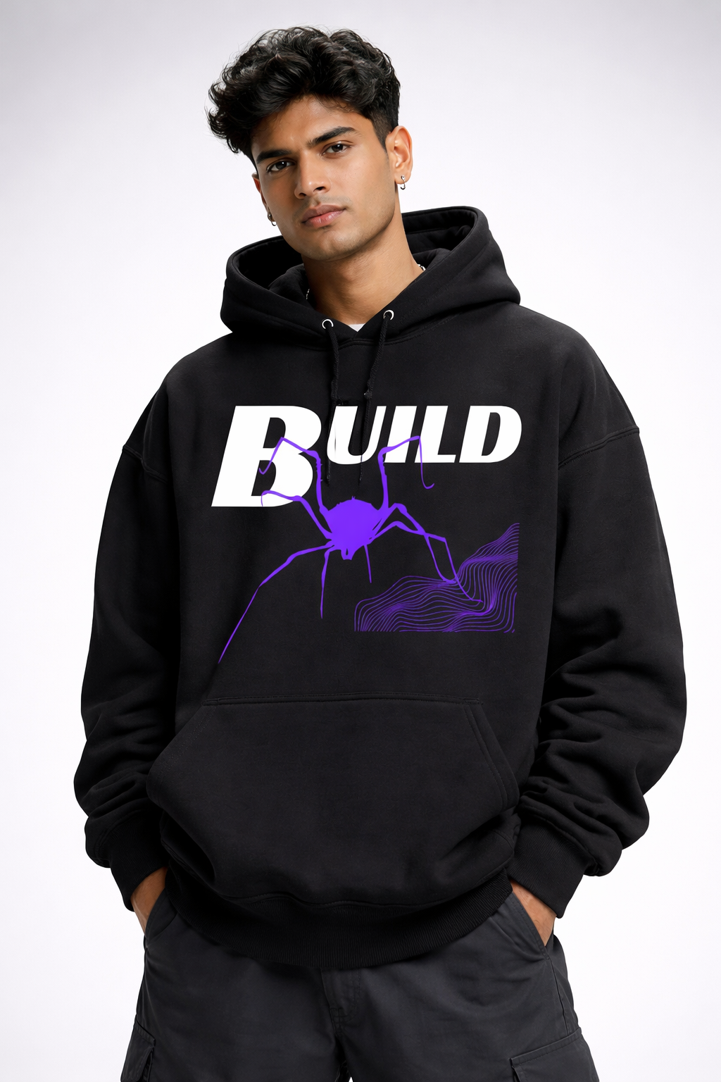 Spider Build Oversized Hoodie