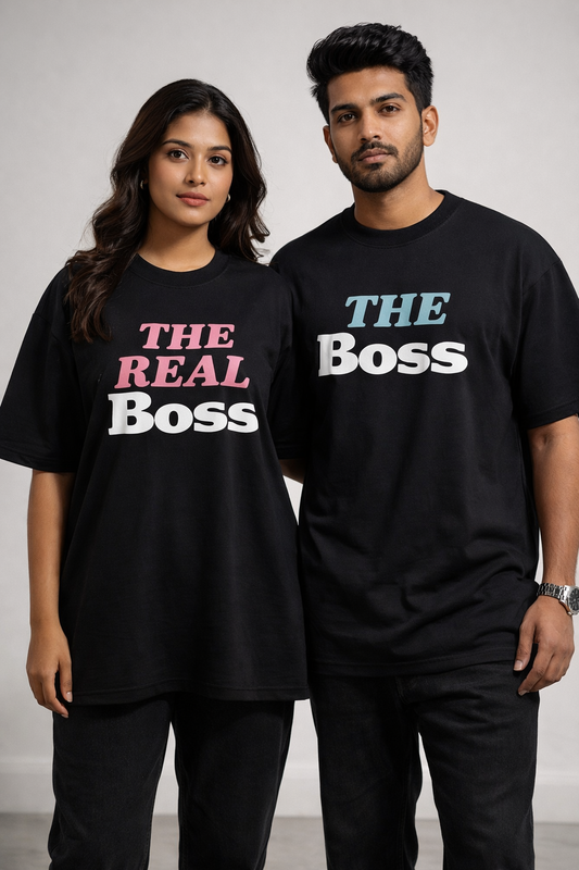The Real Boss Couple Oversized T-shirt