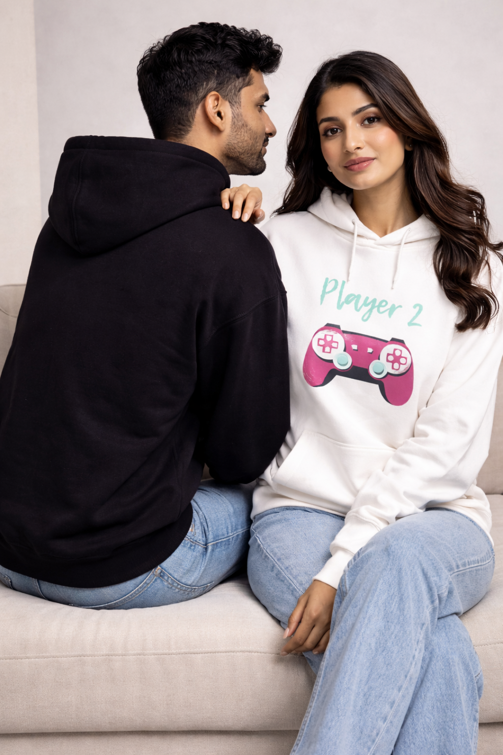 Players 1-2 Couple Oversized Hoodie