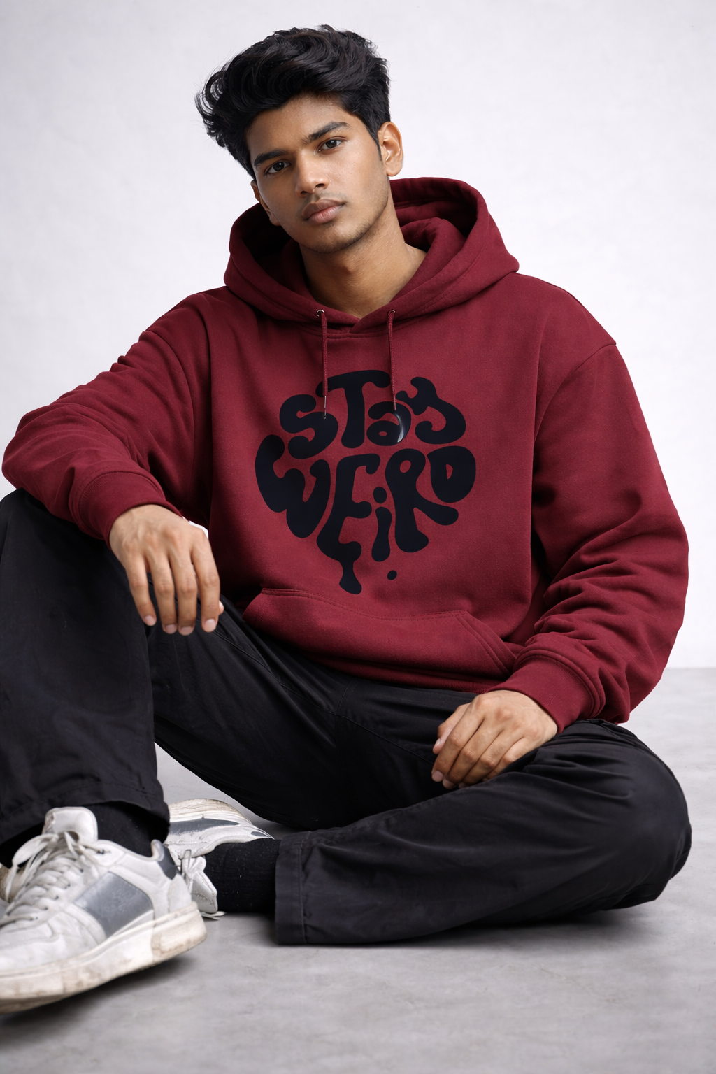 Stay Weird M Oversized Hoodie