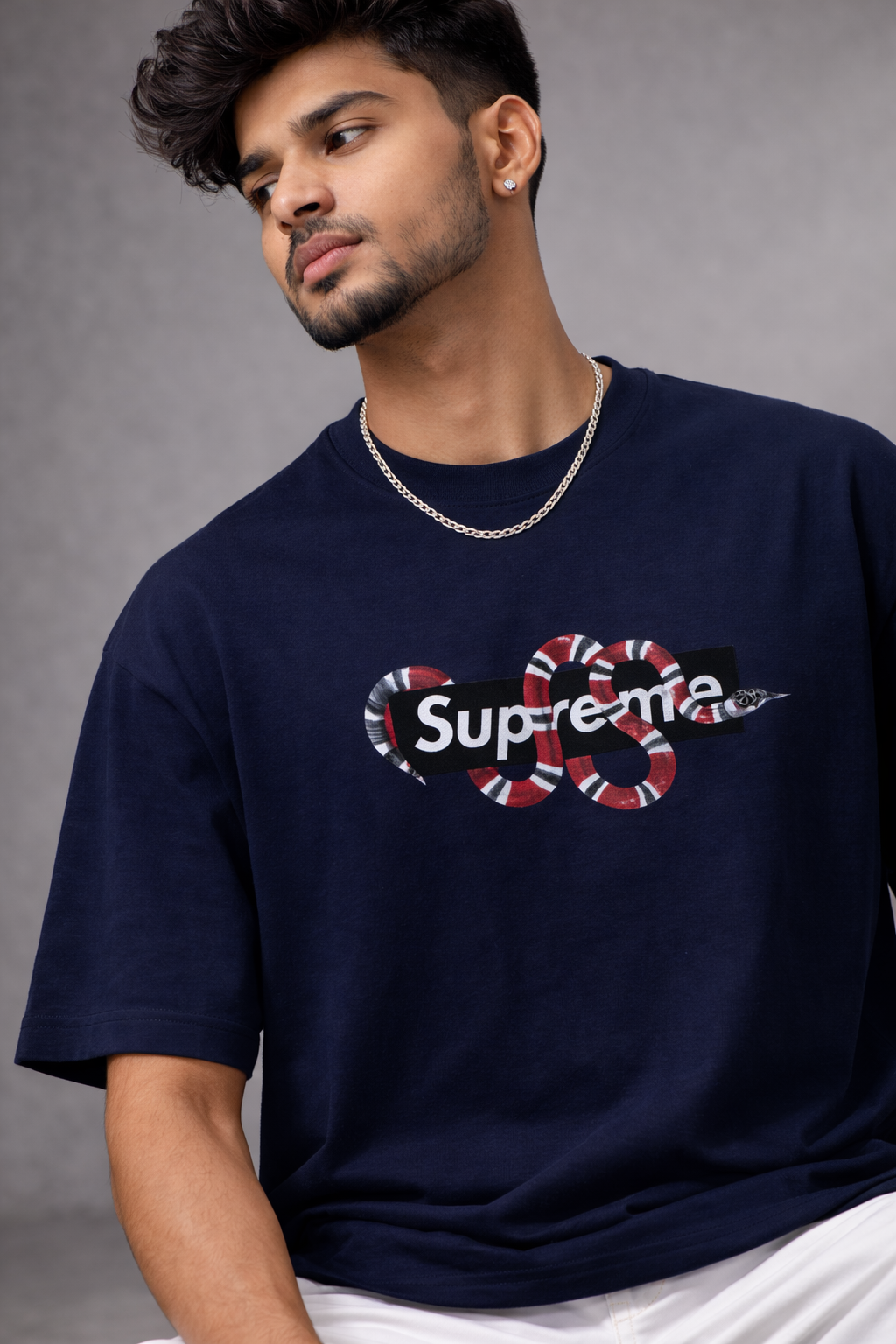 Supreme Snake Oversized T-shirt – Aarzoo Street